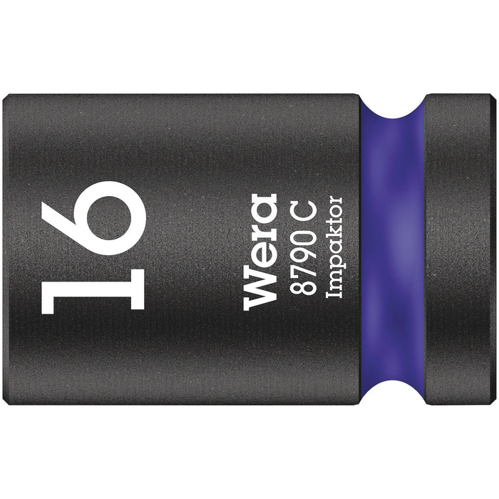 Wera 8790 C Impaktor socket with 1/2" drive, 16 x 38 mm