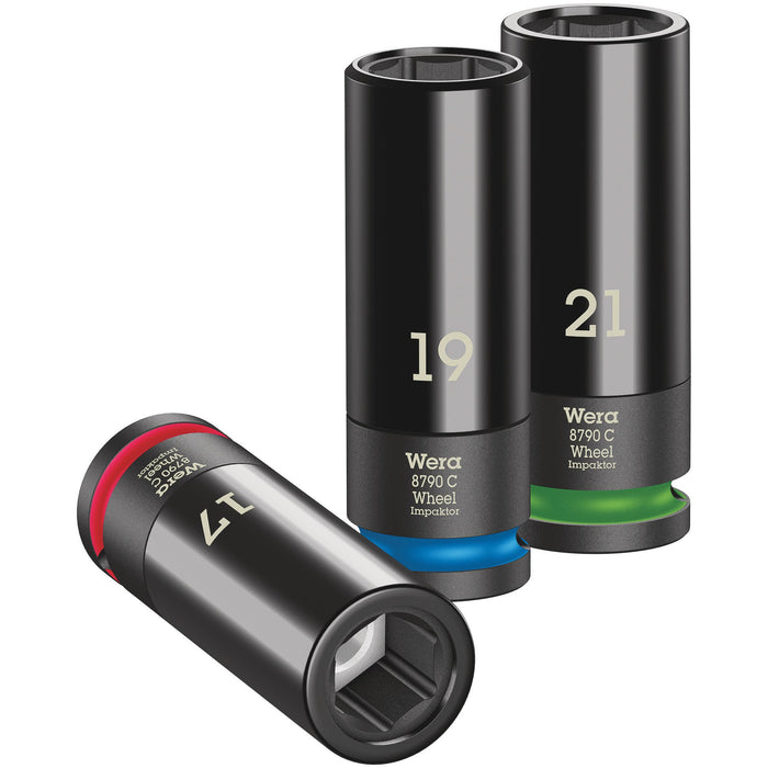 Wera Wheel Impaktor C Set 1 Socket set, 1/2" drive, 3 pieces