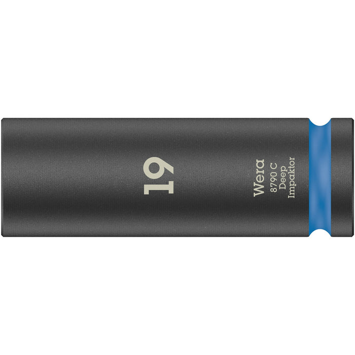 Wera 8790 C Impaktor Deep socket with 1/2" drive, 19 x 83 mm
