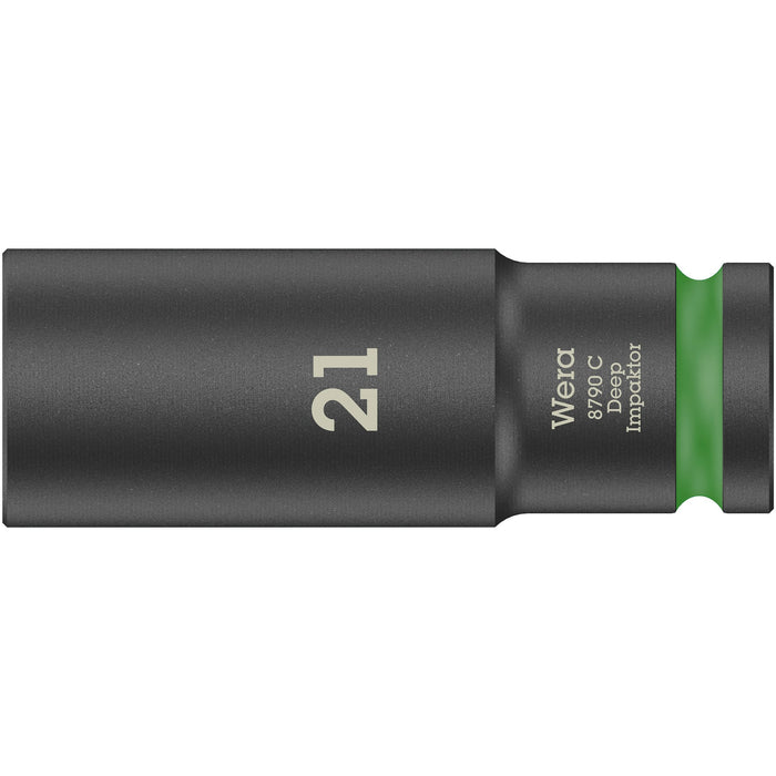 Wera 8790 C Impaktor Deep socket with 1/2" drive, 21 x 83 mm