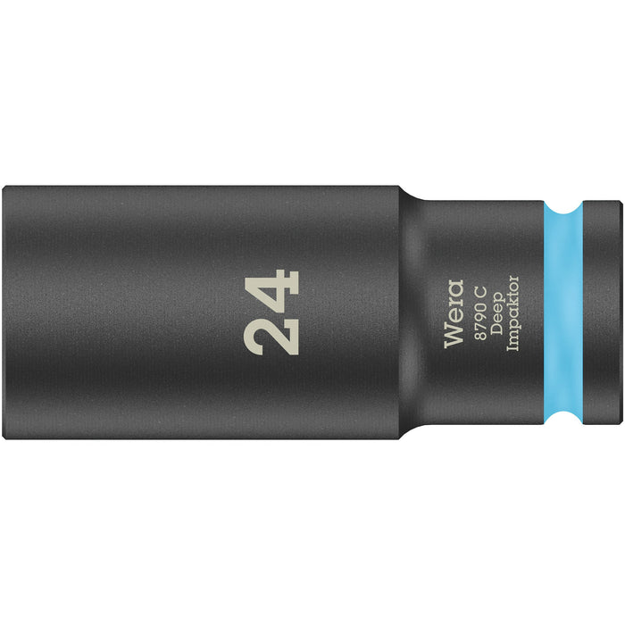 Wera 8790 C Impaktor Deep socket with 1/2" drive, 24 x 83 mm