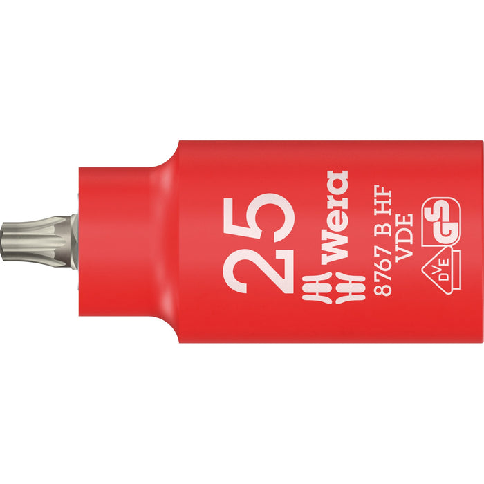 Wera 8767 B VDE HF TORX® Zyklop bit socket, insulated, with holding function, 3/8"