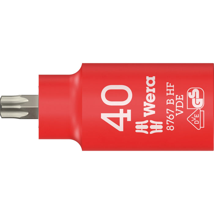 Wera 8767 B VDE HF TORX® Zyklop bit socket, insulated, with holding function, 3/8"