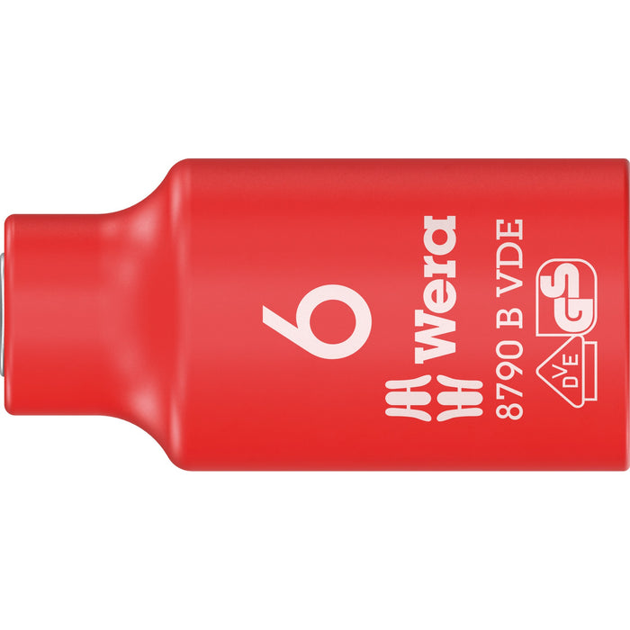 Wera 8790 B VDE Zyklop 3/8" socket, insulated, 6 x 46 mm