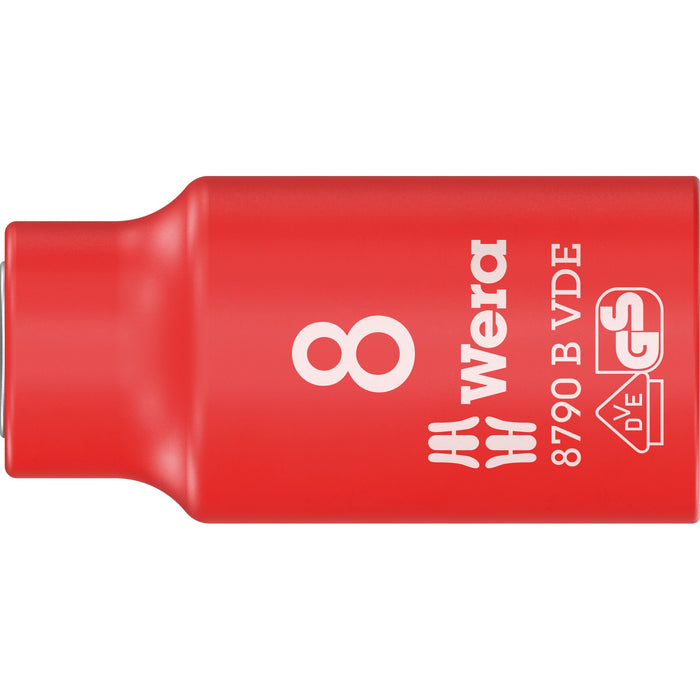 Wera 8790 B VDE Zyklop 3/8" socket, insulated, 8 x 46 mm