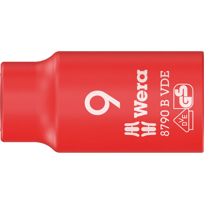 Wera 8790 B VDE Zyklop 3/8" socket, insulated, 9 x 46 mm