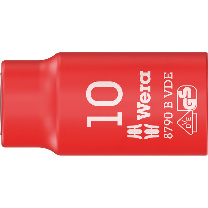 Wera 8790 B VDE Zyklop 3/8" socket, insulated, 10 x 46 mm
