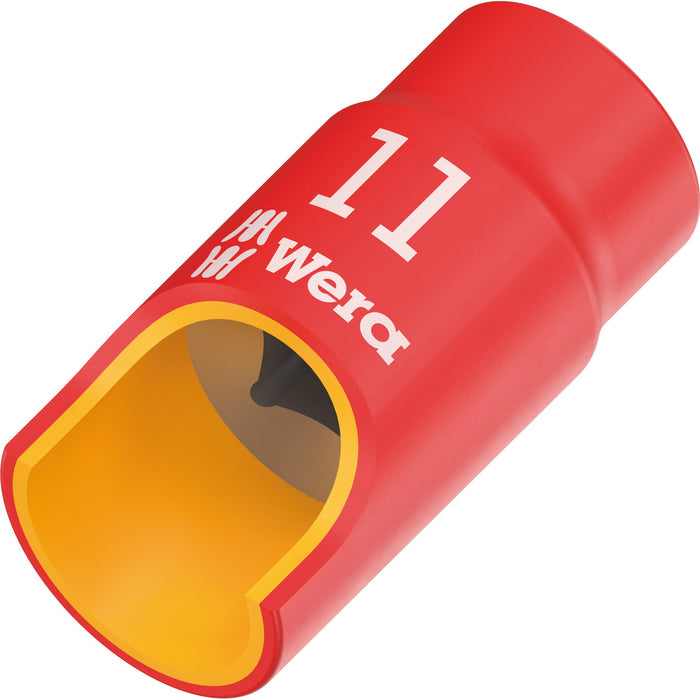 Wera 8790 B VDE Zyklop 3/8" socket, insulated, 11 x 46 mm