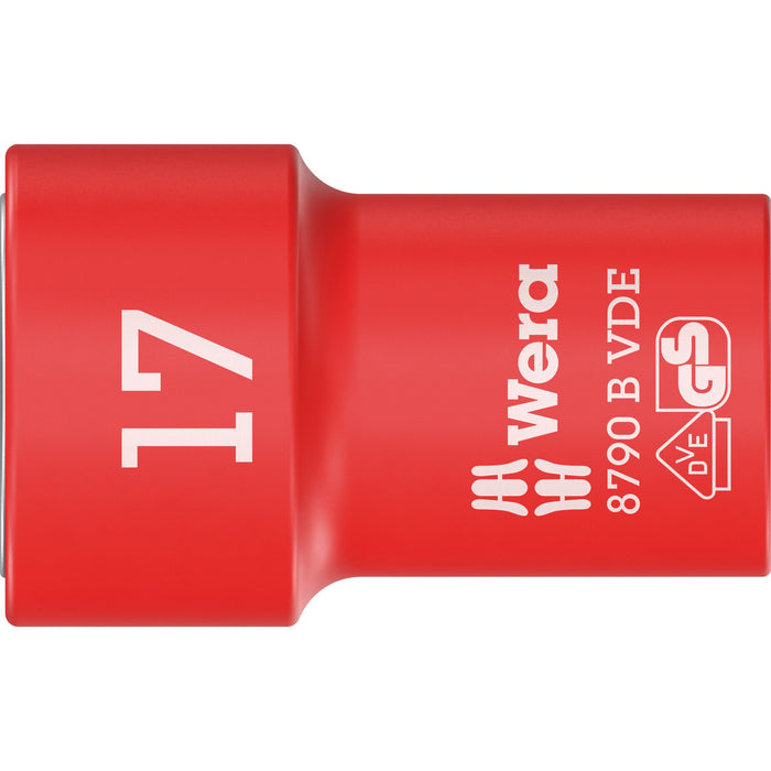 Wera 8790 B VDE Zyklop 3/8" socket, insulated, 17 x 46 mm