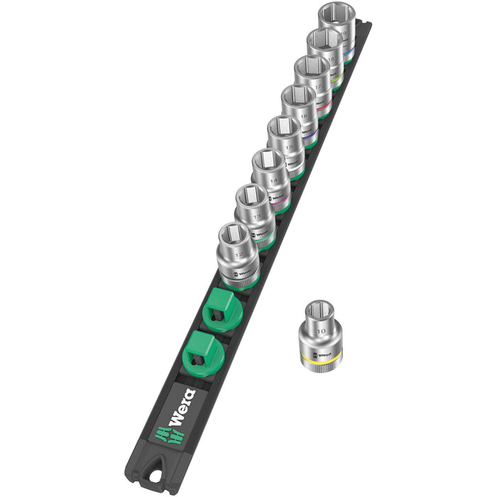 Wera Magnetic socket rail C 4 Zyklop socket set, 1/2" drive, 9 pieces