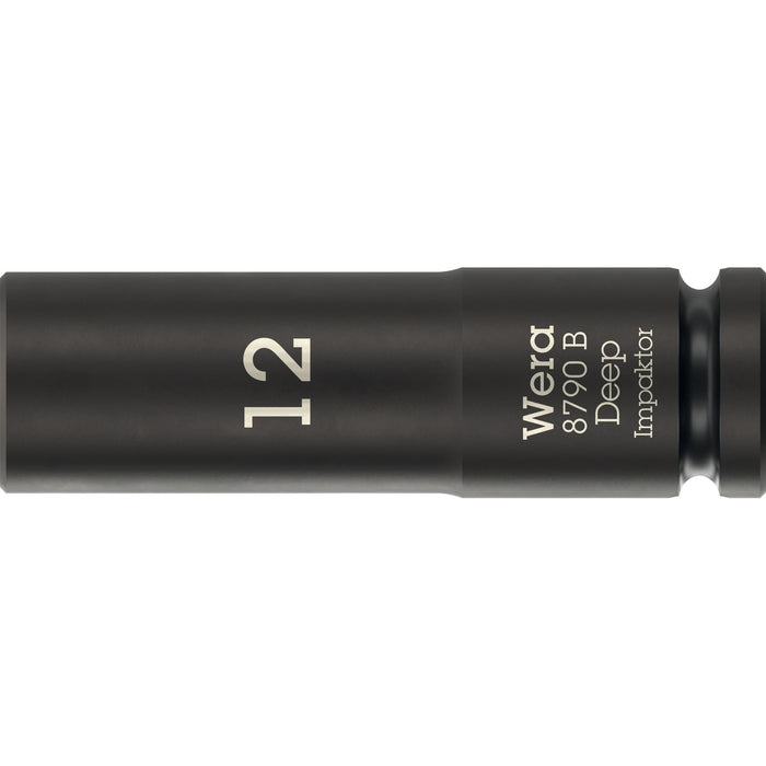 Wera 8790 B Impaktor Deep Socket with 3/8" drive, 12 x 63 mm