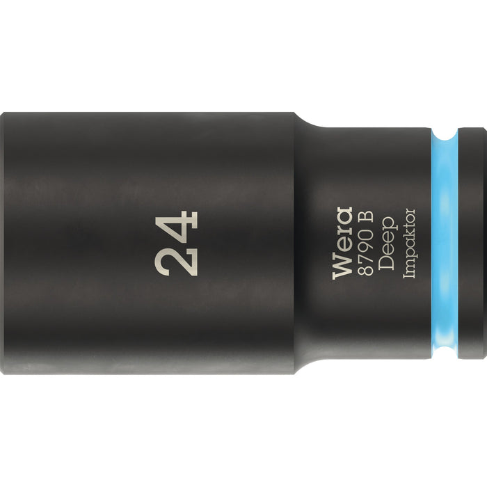 Wera 8790 B Impaktor Deep Socket with 3/8" drive, 24 x 63 mm