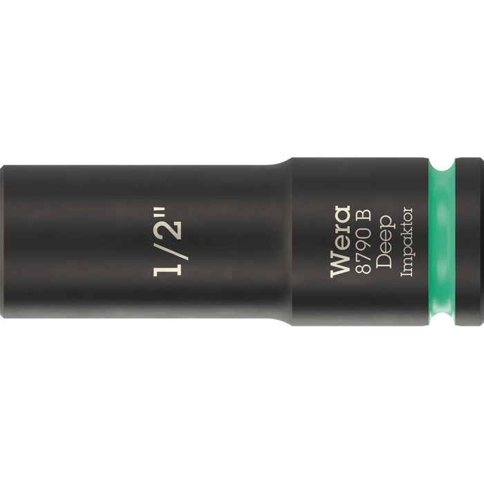 Wera 8790 B Impaktor Deep Socket with 3/8" drive, 1/2" x 63 mm