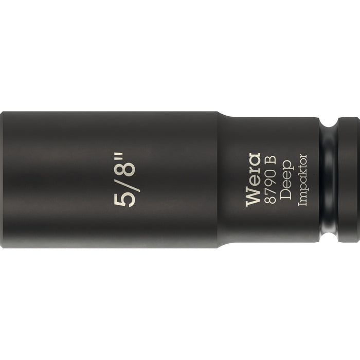 Wera 8790 B Impaktor Deep Socket with 3/8" drive, 5/8" x 63 mm