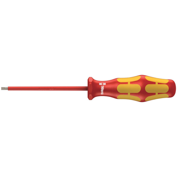Wera 160 i VDE Insulated screwdriver for slotted screws, 0.4 x 2.5 x 80 mm