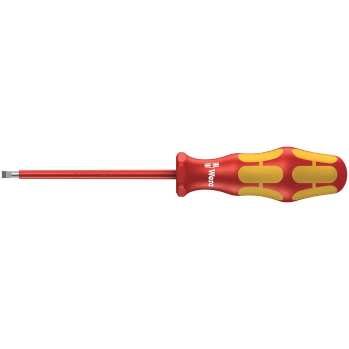Wera 160 i VDE Insulated screwdriver for slotted screws, 0.8 x 4 x 100 mm