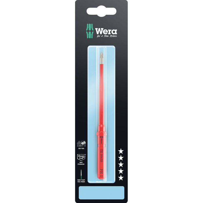 Wera Kraftform Kompakt VDE 3062 iS Take it easy SB, stainless steel, PH 1 x 157 mm