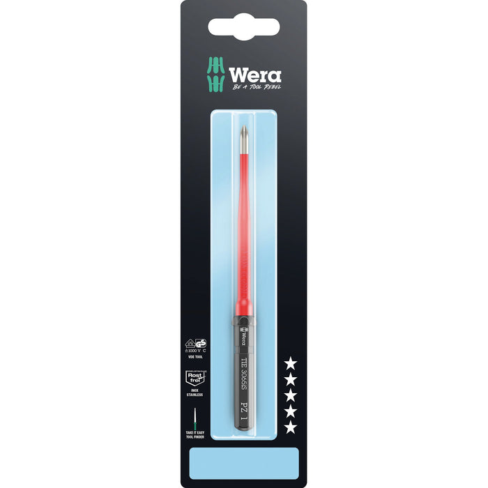 Wera Kraftform Kompakt VDE 3065 iS PZ Take it easy SB, stainless steel, PZ 1 x 157 mm