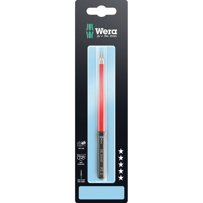 Wera Kraftform Kompakt VDE 3065 iS PZ Take it easy SB, stainless steel, PZ 2 x 157 mm