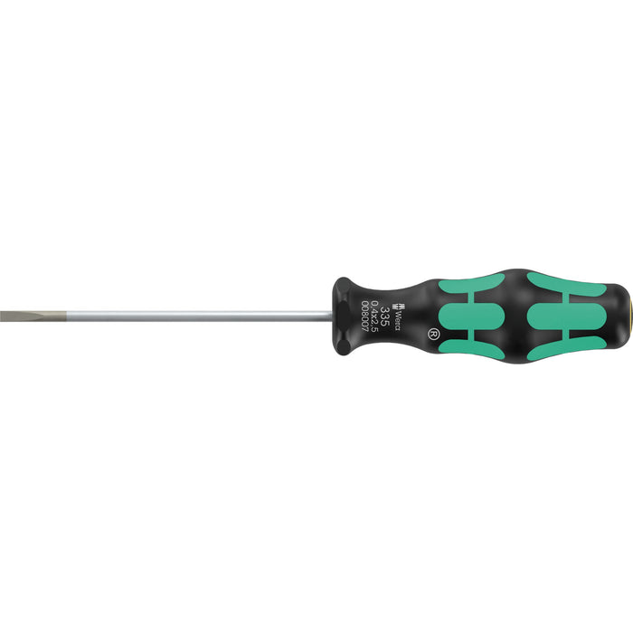 Wera 335 Screwdriver for slotted screws, 0.4 x 2.5 x 75 mm