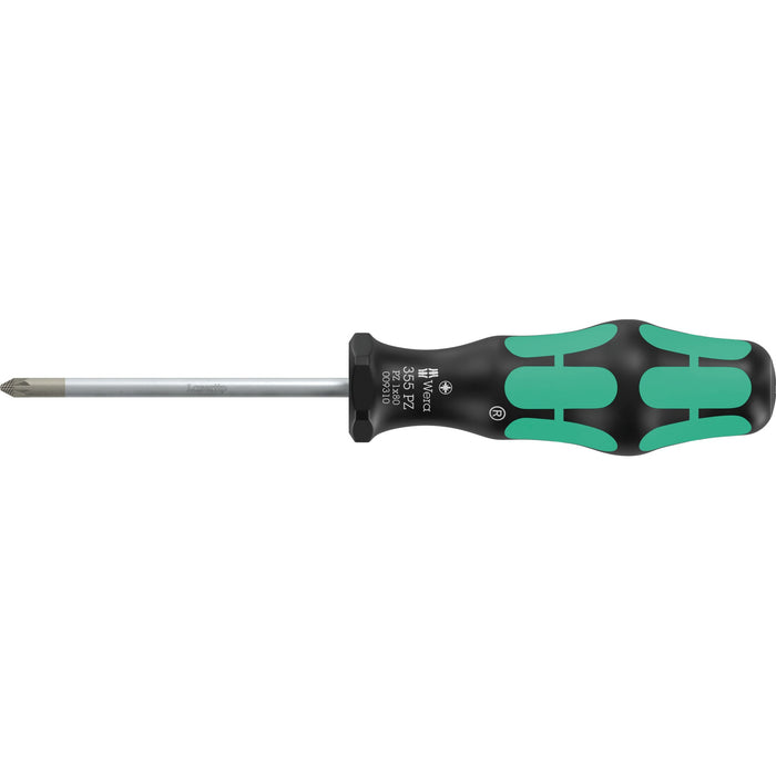 Wera 355 PZ Screwdriver for Pozidriv screws, PZ 1 x 80 mm