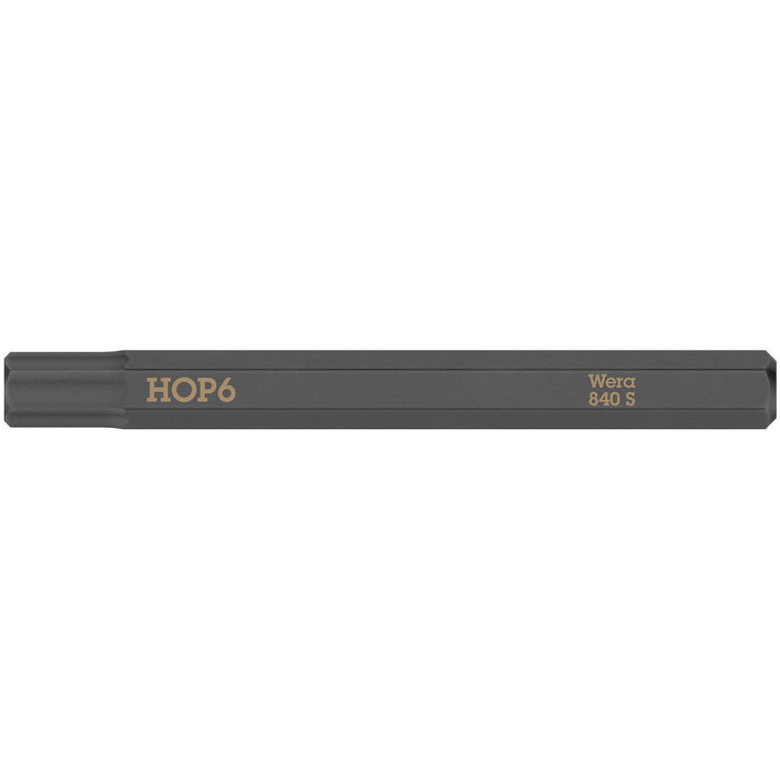 Wera 840 S Hex-Plus bits for impact screwdrivers, 6 x 70 mm