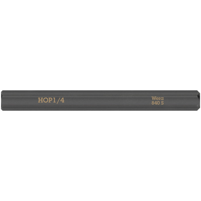 Wera 840 S Hex-Plus bits for impact screwdrivers, 1/4" x 70 mm