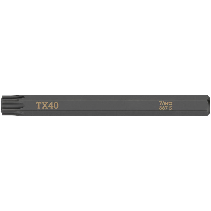 Wera 867 S TORX® bits for impact screwdrivers, TX 40 x 70 mm