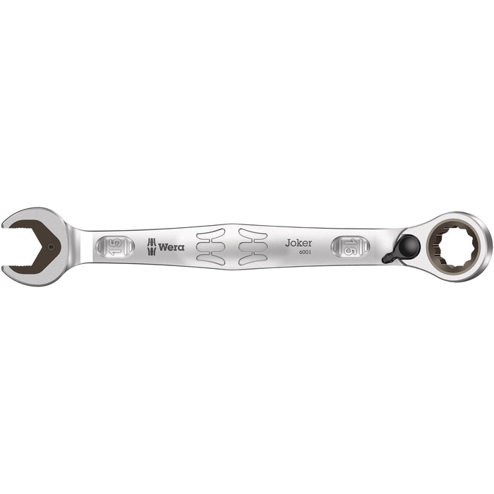 Wera 6001 Joker Switch Ratcheting combination wrench, with switch lever, 15 x 199 mm