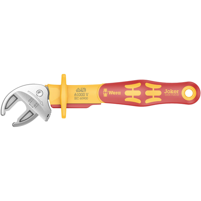 Wera 6004 Joker VDE M VDE-insulated, self-setting spanner, 13; 14; 15; 16 x 1/2; 17/32;