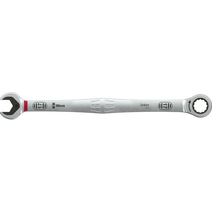 Wera 6007 Joker SB Ring ratchet spanner, long design, 17 x 304.5 mm