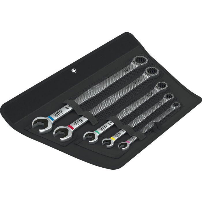 Wera 6007 Joker 5 Set 1 Ring ratchet spanner set, 5 pieces