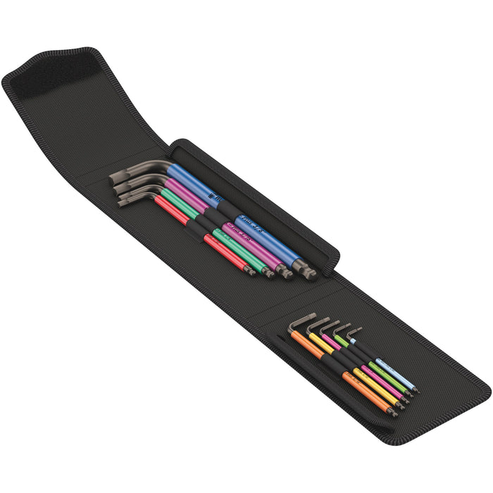 Wera 950/9 Hex-Plus Multicolour Imperial 1 L-key set, imperial, BlackLaser, 9 pieces