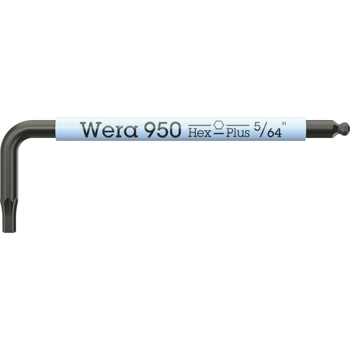 Wera 950 SPKS L-key Multicolour, Imperial, BlackLaser, 5/64" x 50 mm