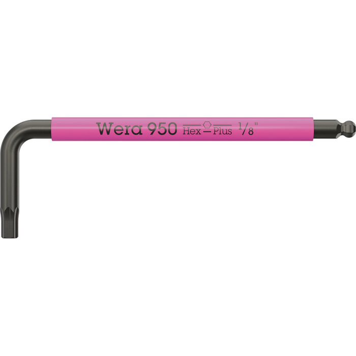 Wera 950 SPKS L-key Multicolour, Imperial, BlackLaser, 1/8" x 63 mm