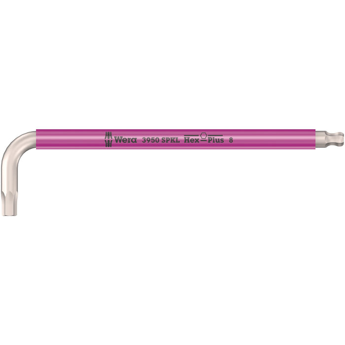 Wera 3950 SPKL Multicolour L-key, metric, stainless, 8 x 195 mm