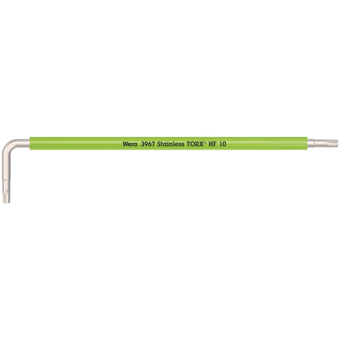 Wera 3967 SXL TORX® HF L-key Multicolour with holding function, long, stainless, TX 10