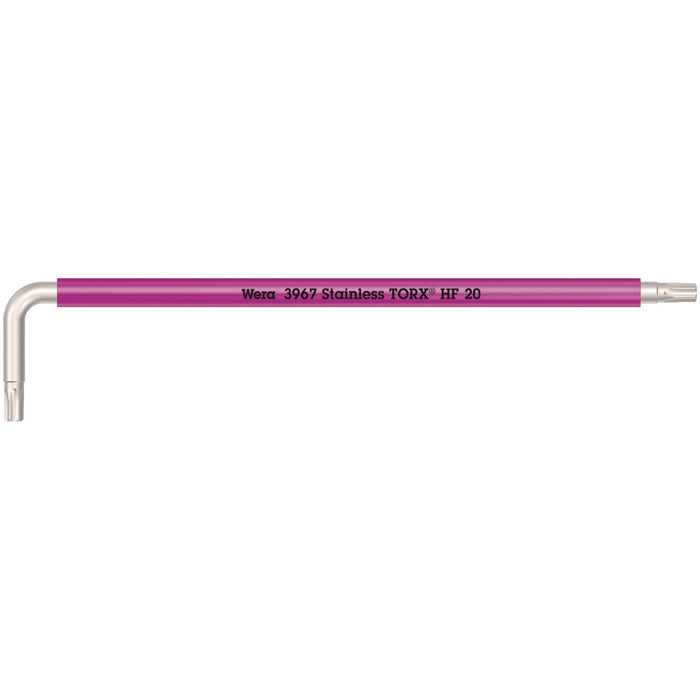 Wera 3967 SXL TORX® HF L-key Multicolour with holding function, long, stainless, TX 20
