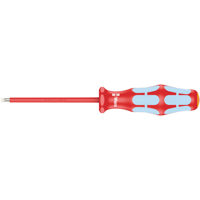 Wera 3160 i VDE Insulated screwdriver for slotted screws, stainless, 0.5 x 3 x 80 mm