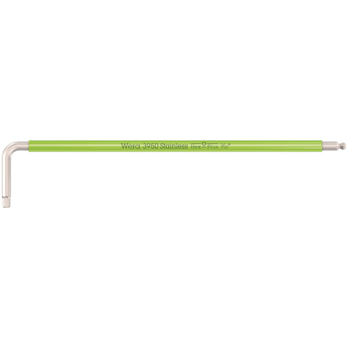 Wera 3950 SPKL Multicolour Imperial L-keys, imperial, stainless, 3/32" x 112 mm