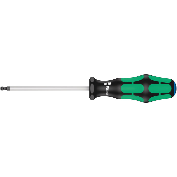 Wera 352 Ball end screwdriver for hexagon socket screws, 5/32" x 100 mm