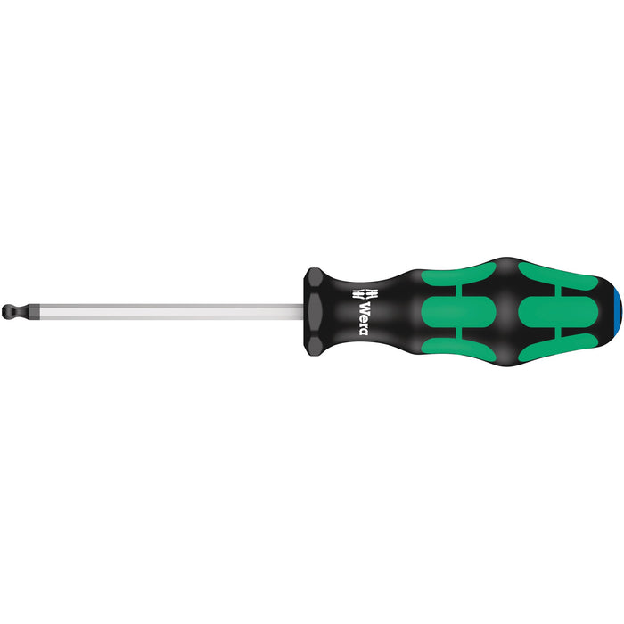 Wera 352 Ball end screwdriver for hexagon socket screws, 3/16" x 100 mm