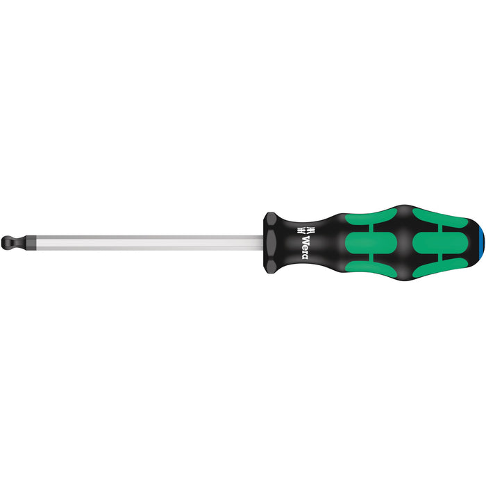 Wera 352 Ball end screwdriver for hexagon socket screws, 1/4" x 125 mm
