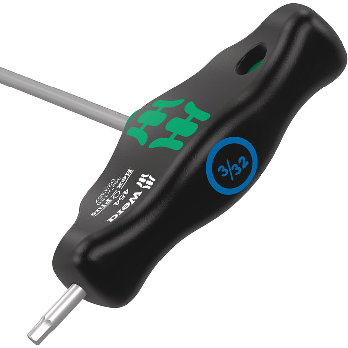 Wera 454 Imperial T-handle hexagon screwdriver Hex-Plus, imperial, 5/64" x 150 mm