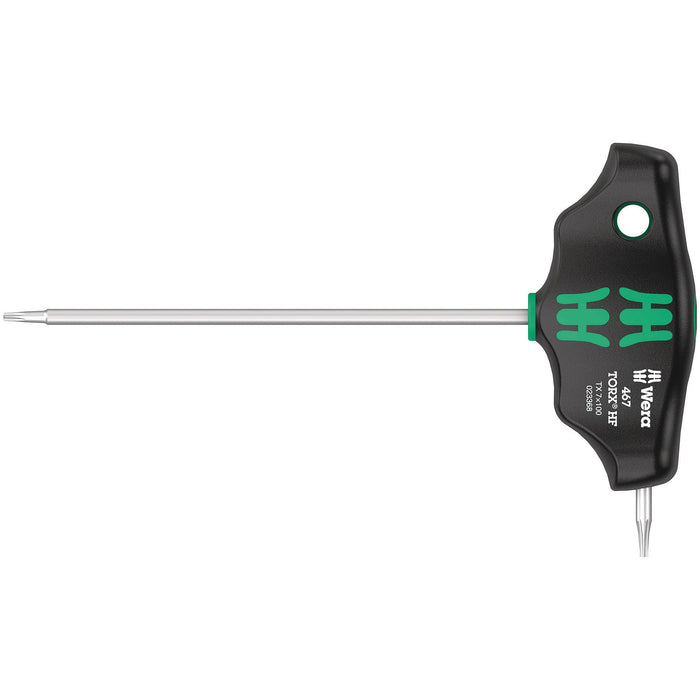 Wera 467 TORX® HF T-handle screwdriver with holding function, TX 7 x 100 mm