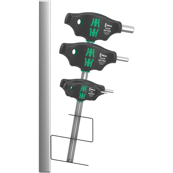 Wera 454/7 HF Set 2 Screwdriver set T-handle Hex-Plus screwdrivers with holding