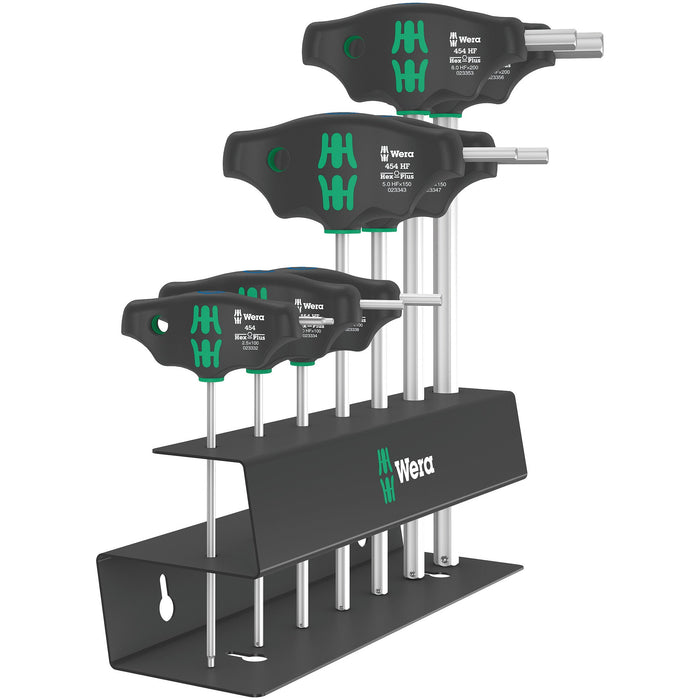 Wera 454/7 HF Set 2 Screwdriver set T-handle Hex-Plus screwdrivers with holding