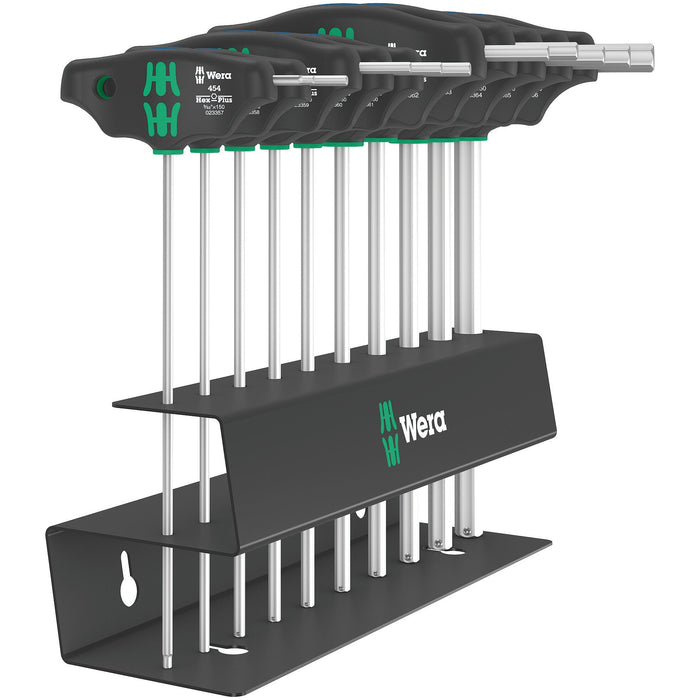 Wera 454/10 HF Set Imperial 2 Screwdriver set T-handle Hex-Plus screwdrivers with