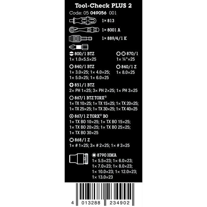 Wera Tool-Check PLUS 2, 39 pieces