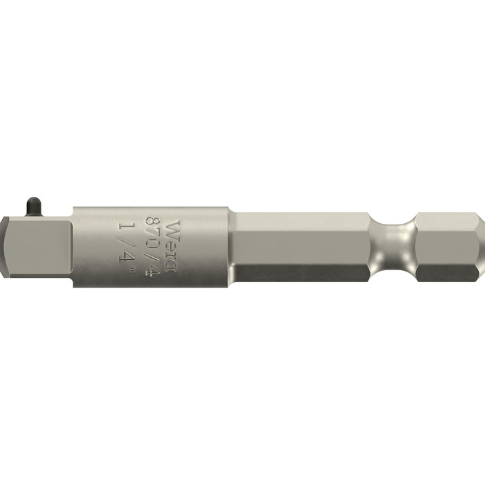 Wera 870/4 Adaptor, machine-operated nut spinner sockets, 1/4" x 50 mm